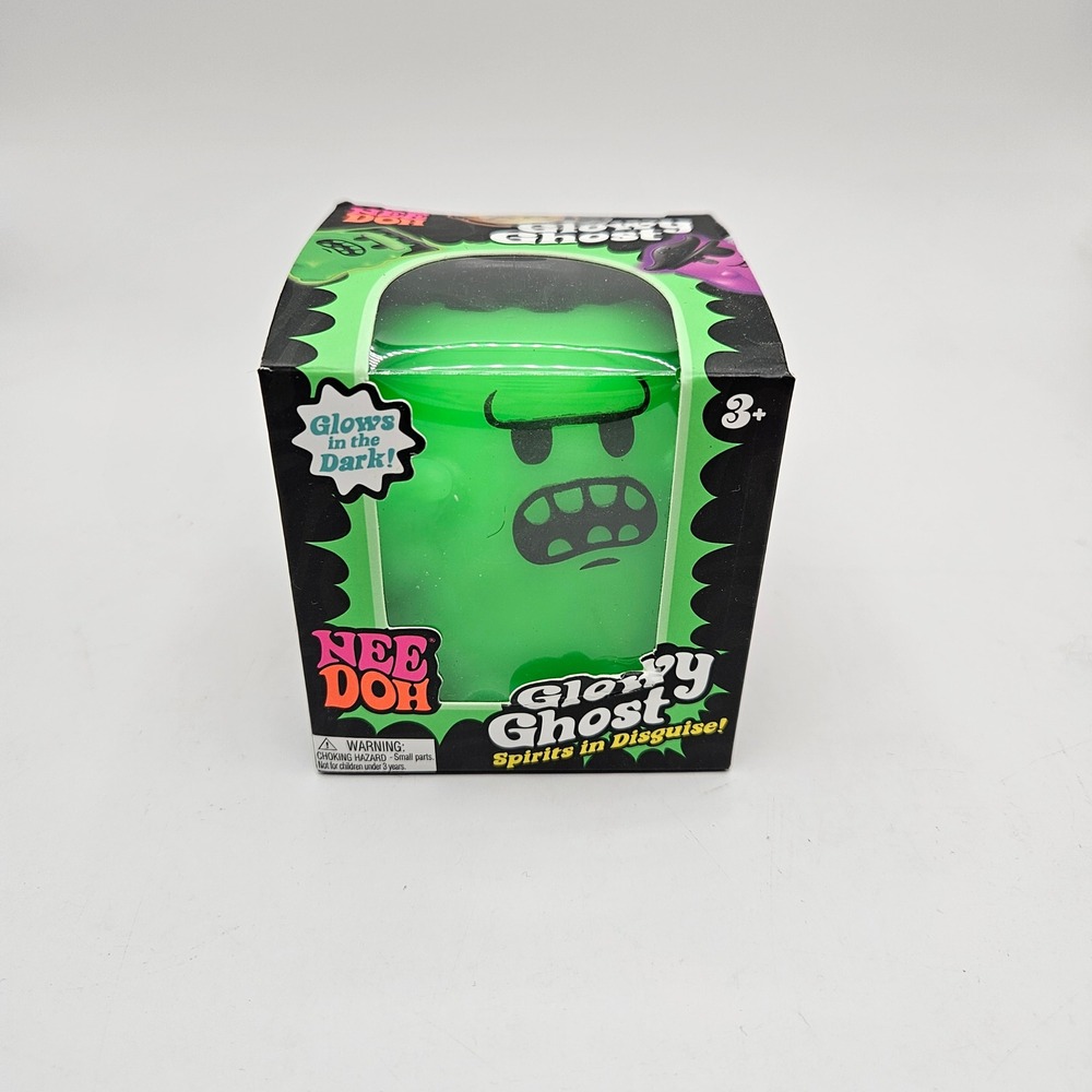 NeeDoh Glowy Ghost Green Frankenstein Squishy Fidget Toy Glow in the Dark